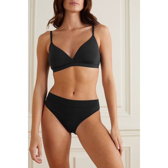 Skims Fits Everybody Crossover Bralette Onyx Black Size S Small NWT Soft Stretch - Picture 1 of 8